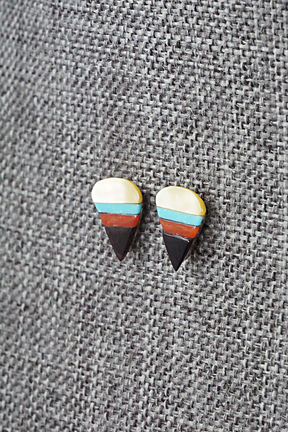 Multi Stone & Sterling Silver Earrings - Preston Walela