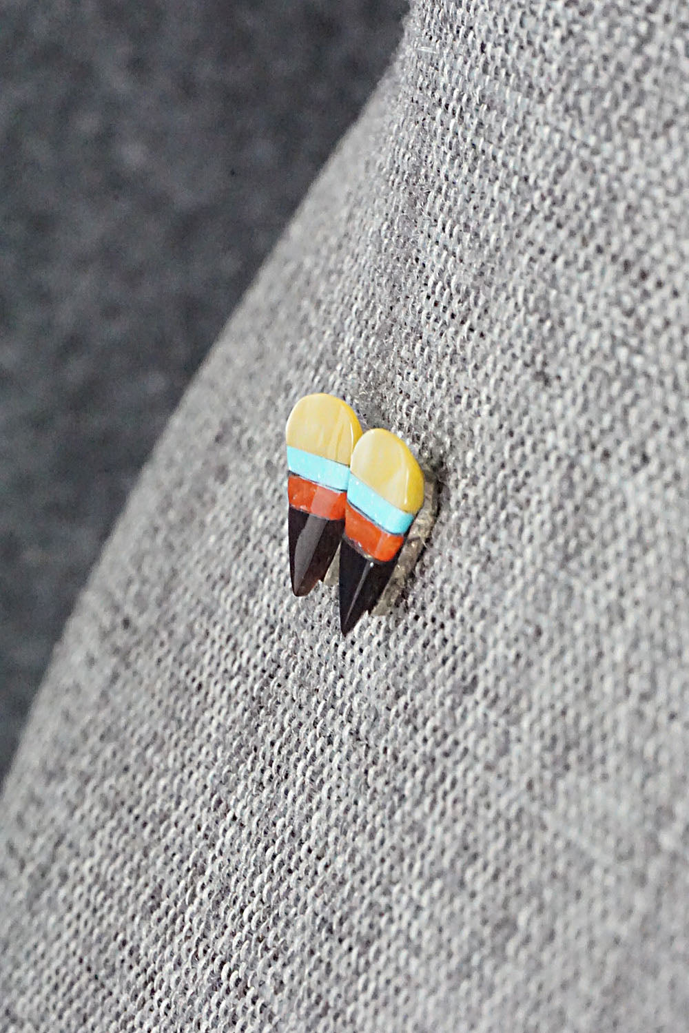 Multi Stone & Sterling Silver Earrings - Preston Walela