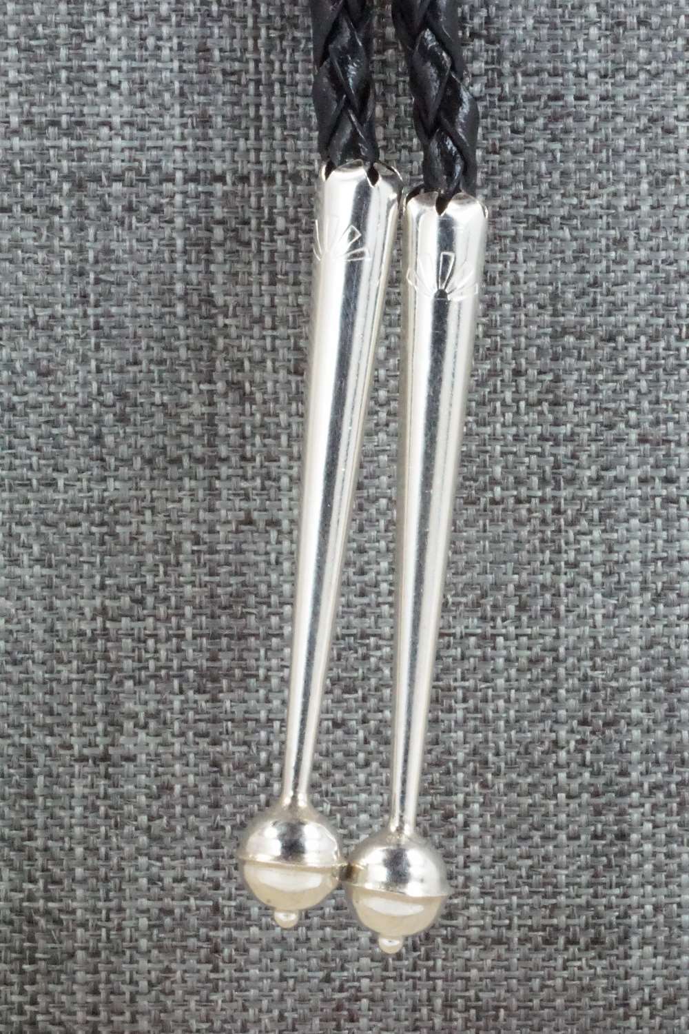 Turquoise & Sterling Silver Bolo Tie - Shirley Skeets