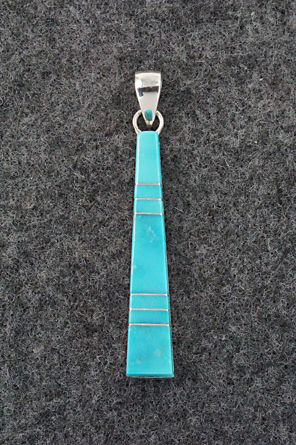 Turquoise & Sterling Silver Pendant - Madarrel Kallestewa
