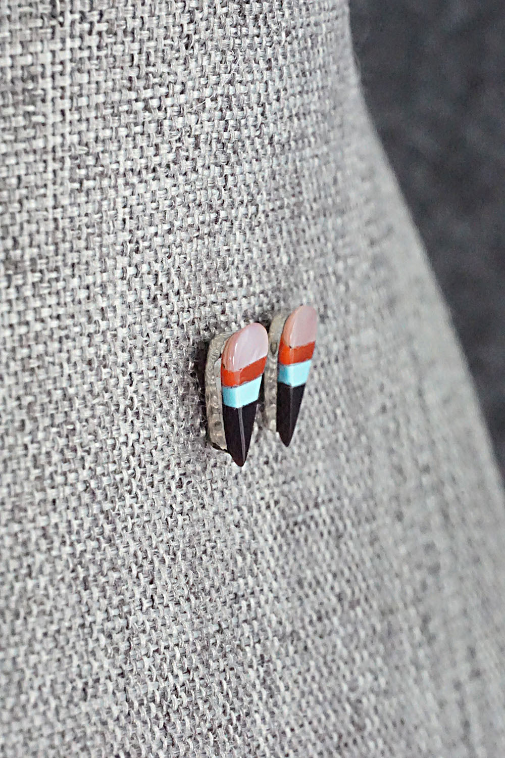 Multi Stone & Sterling Silver Earrings - Preston Walela