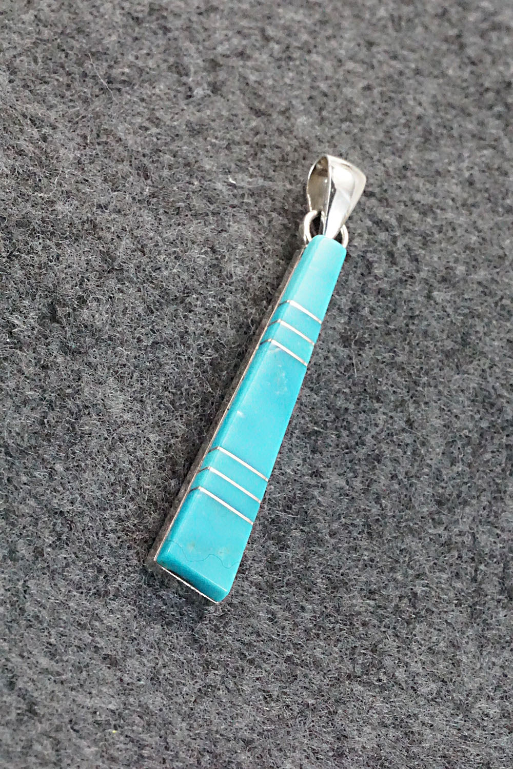 Turquoise & Sterling Silver Pendant - Madarrel Kallestewa