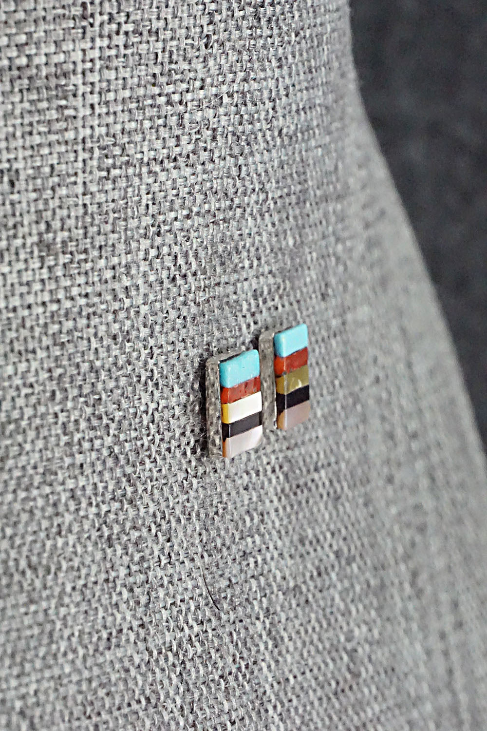 Multi Stone & Sterling Silver Earrings - Preston Walela