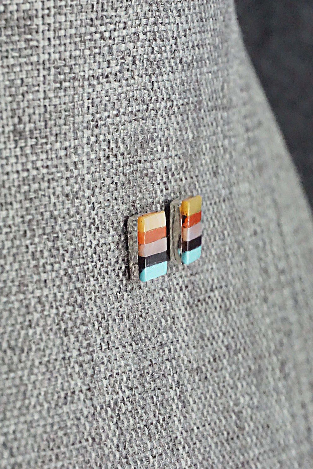 Multi Stone & Sterling Silver Earrings - Preston Walela