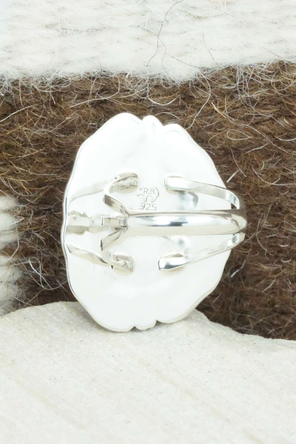 Turquoise & Sterling Silver Ring - Samuel Yellowhair - Size 5.25