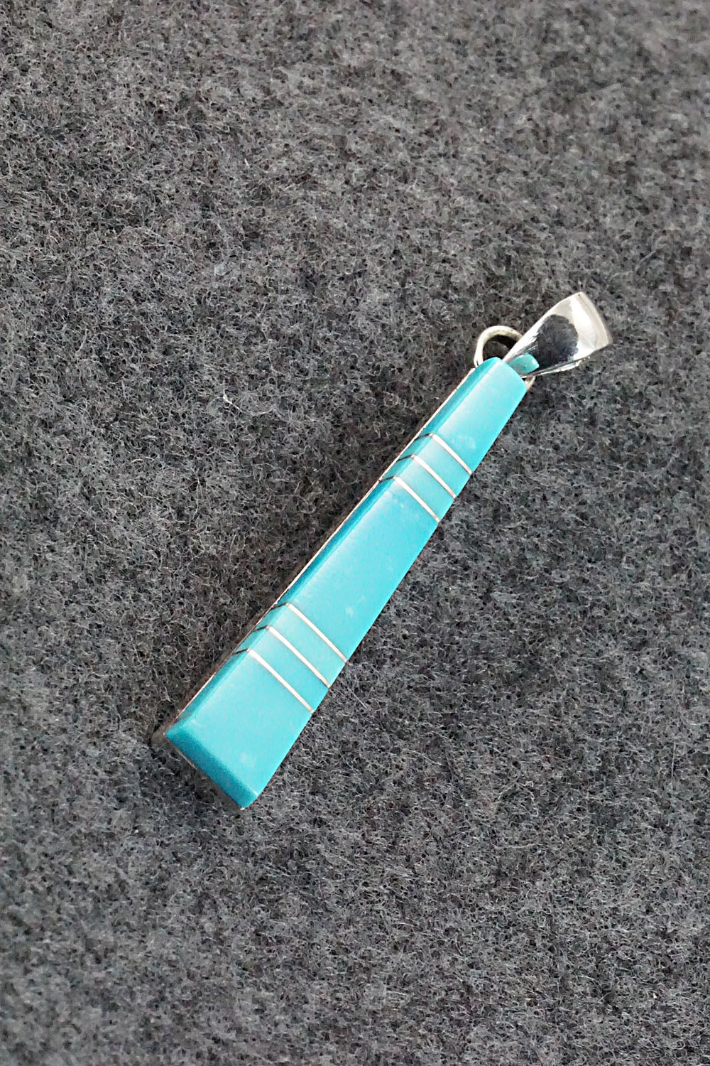 Turquoise & Sterling Silver Pendant - Madarrel Kallestewa