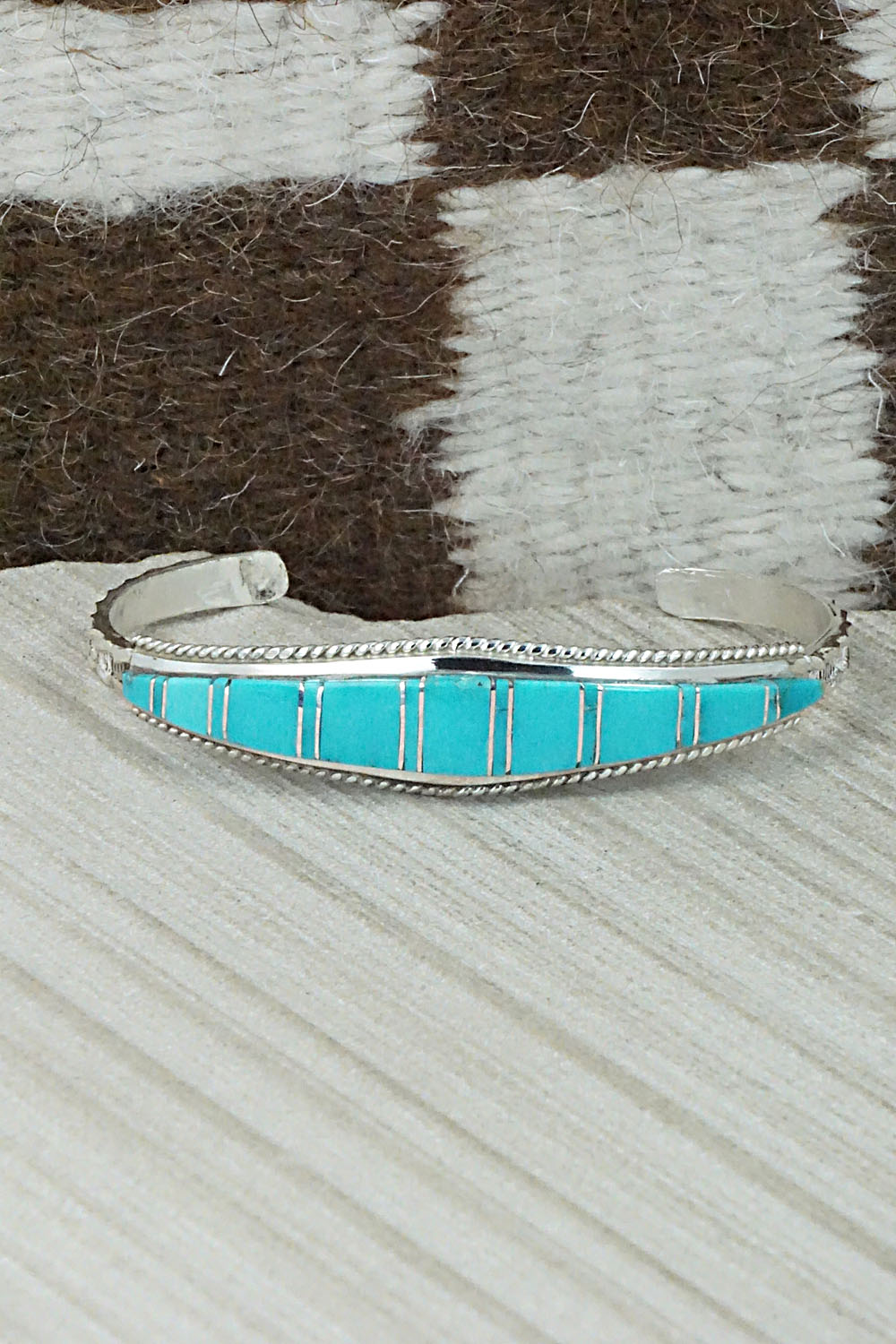 Turquoise & Sterling Silver Bracelet - Deirdre Luna