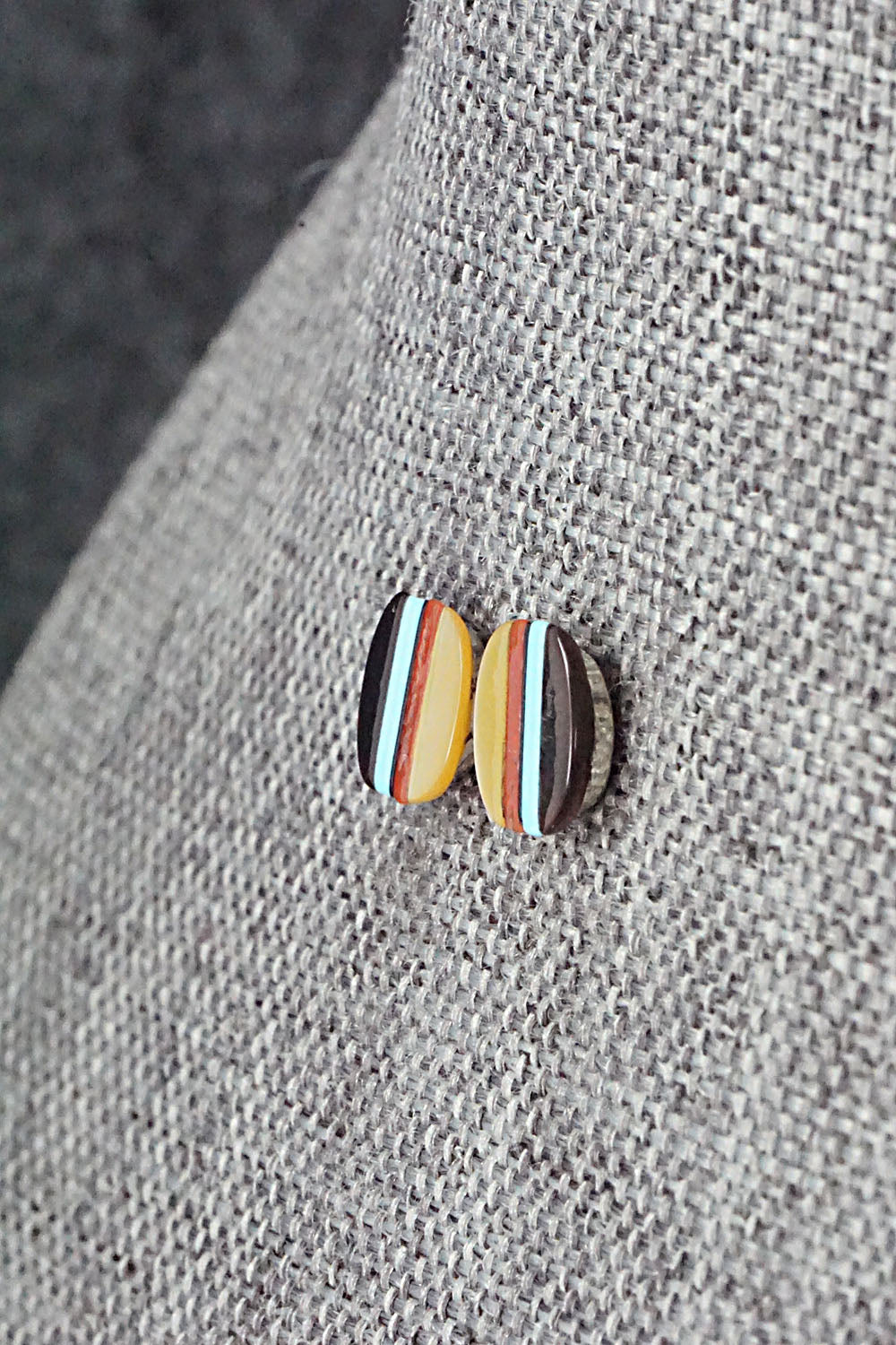 Multi Stone & Sterling Silver Earrings - Preston Walela