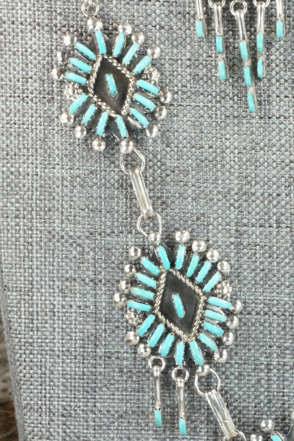 Turquoise & Sterling Silver Jewelry Set - Kevin Leekity