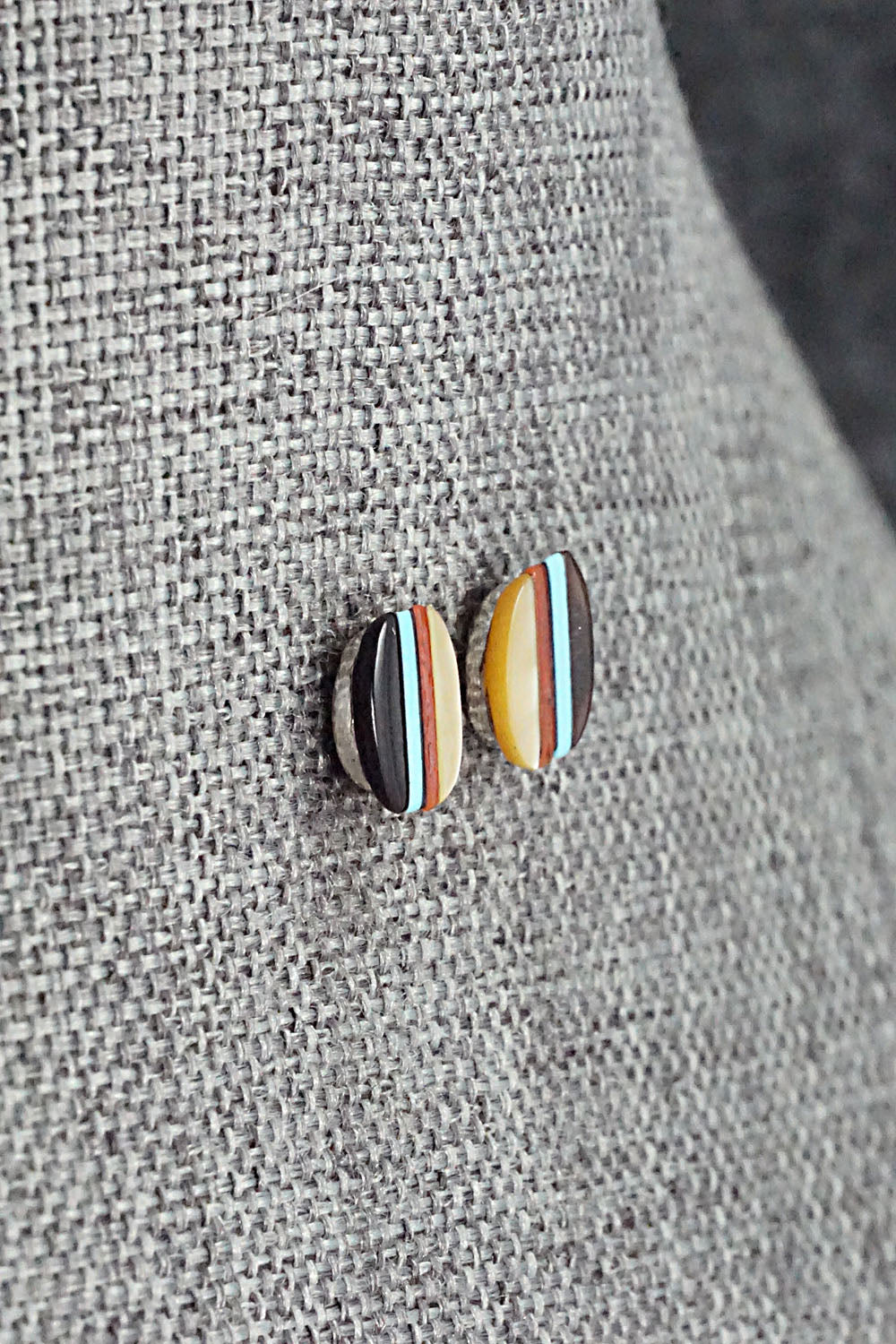 Multi Stone & Sterling Silver Earrings - Preston Walela