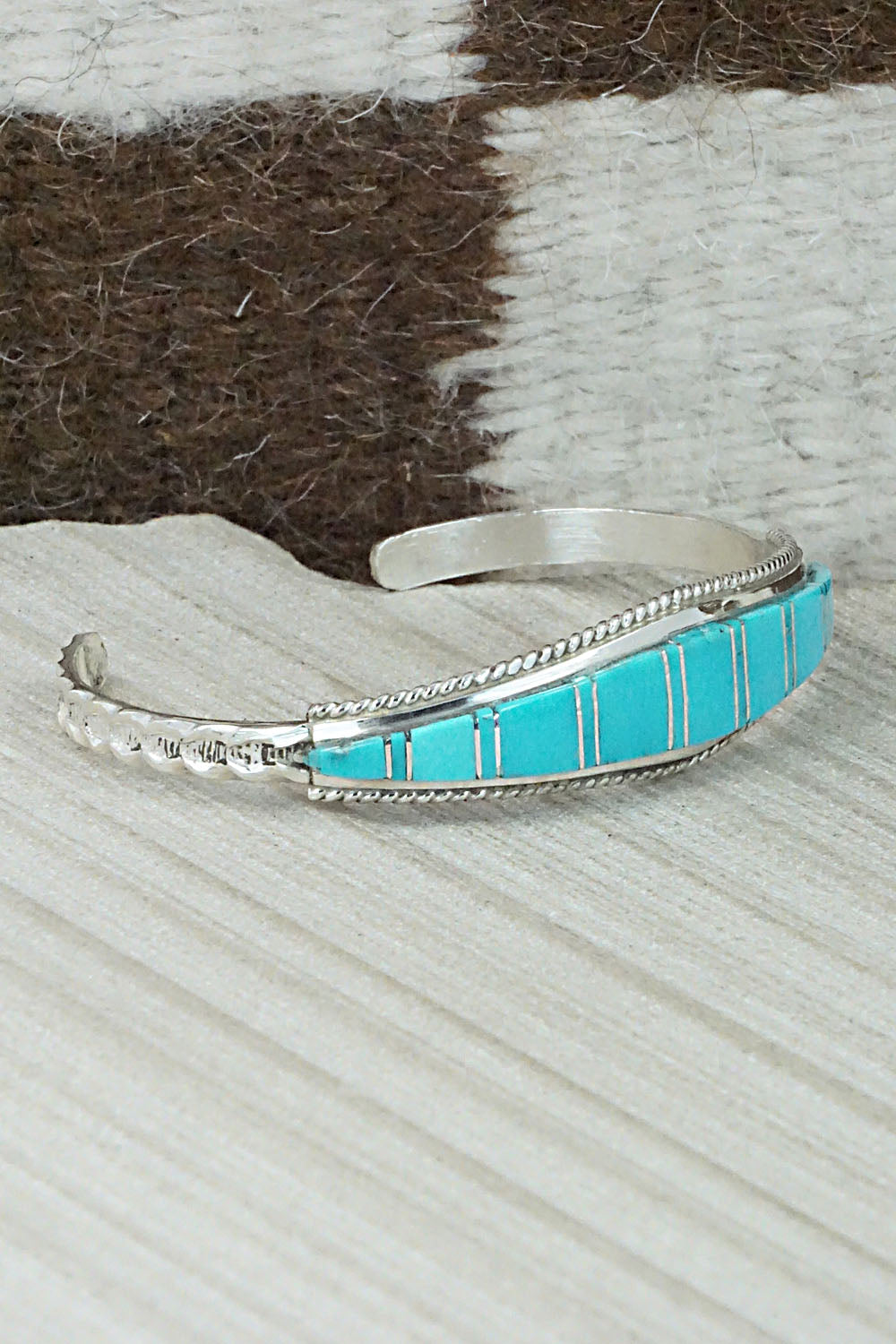 Turquoise & Sterling Silver Bracelet - Deirdre Luna