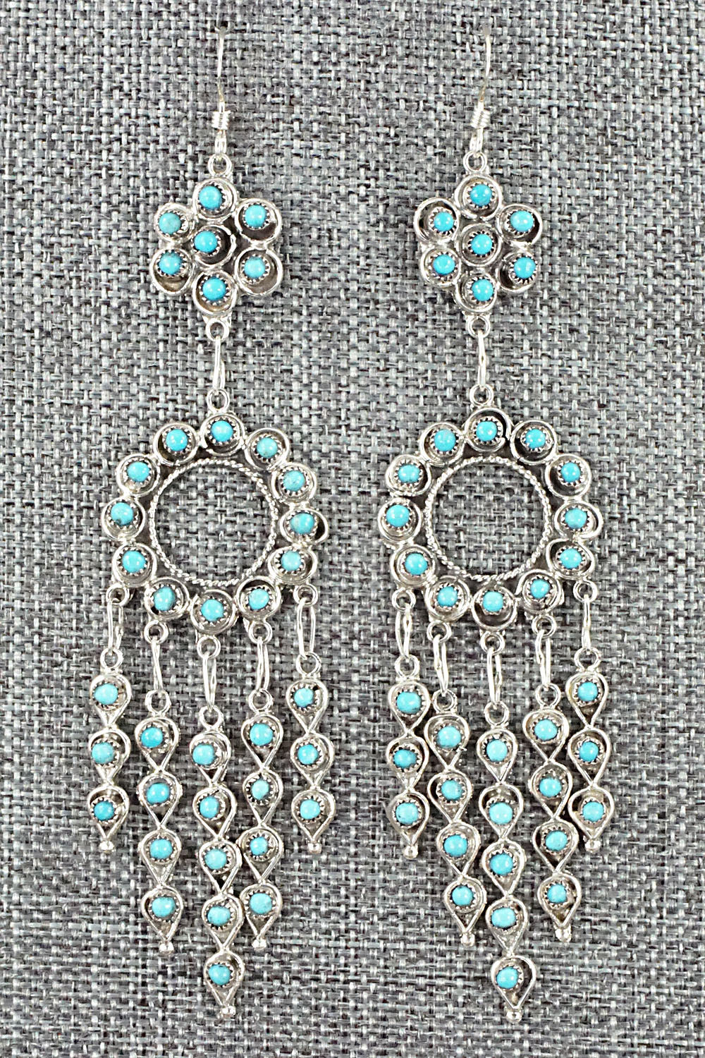 Turquoise & Sterling Silver Earrings - Waylon Johnson