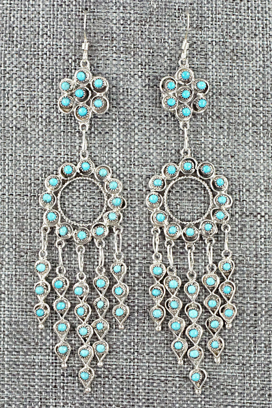 Turquoise & Sterling Silver Earrings - Waylon Johnson