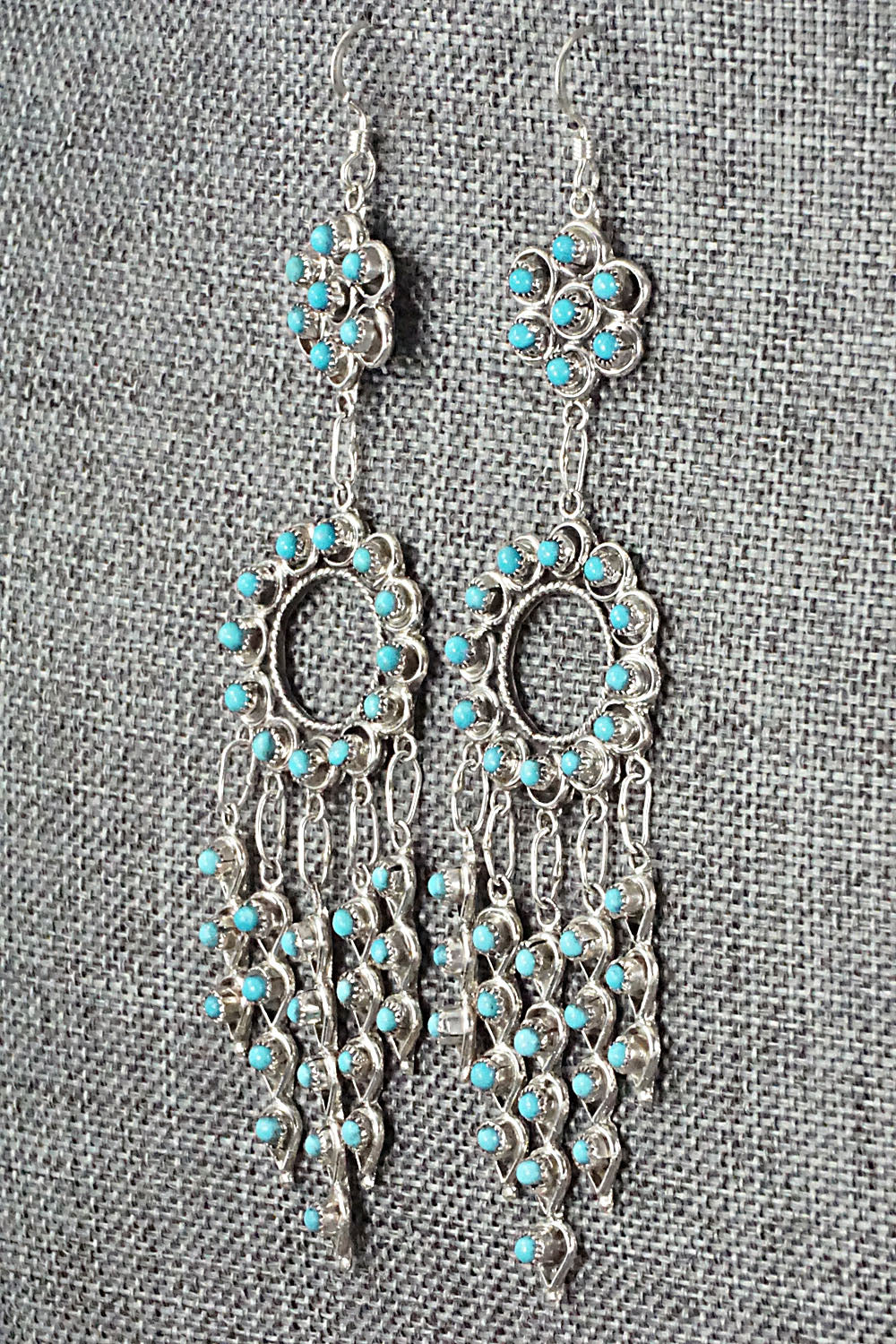 Turquoise & Sterling Silver Earrings - Waylon Johnson
