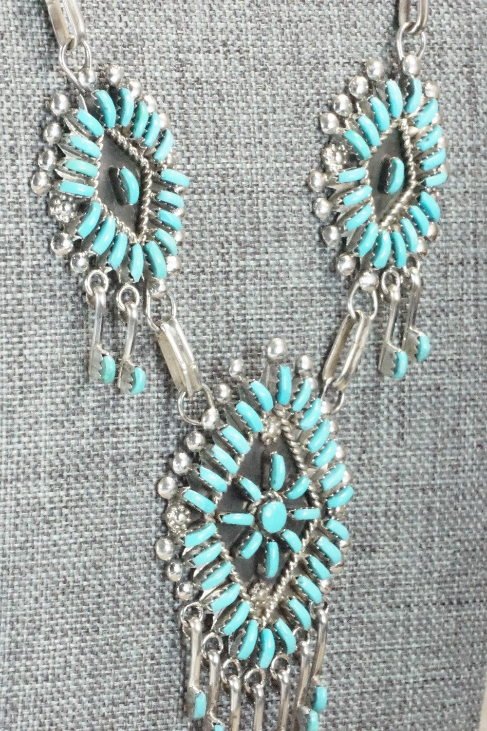 Turquoise & Sterling Silver Jewelry Set - Kevin Leekity