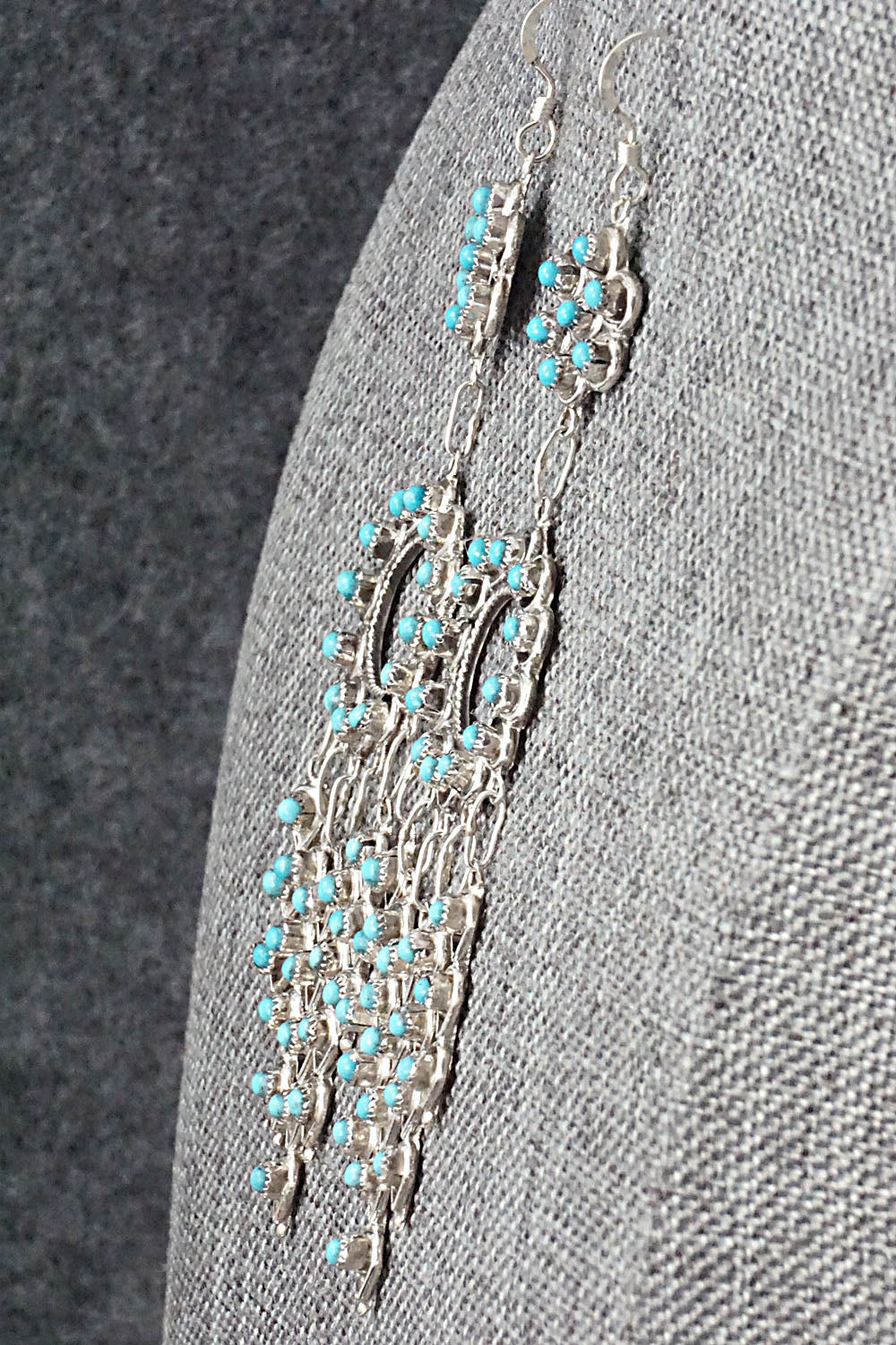 Turquoise & Sterling Silver Earrings - Waylon Johnson