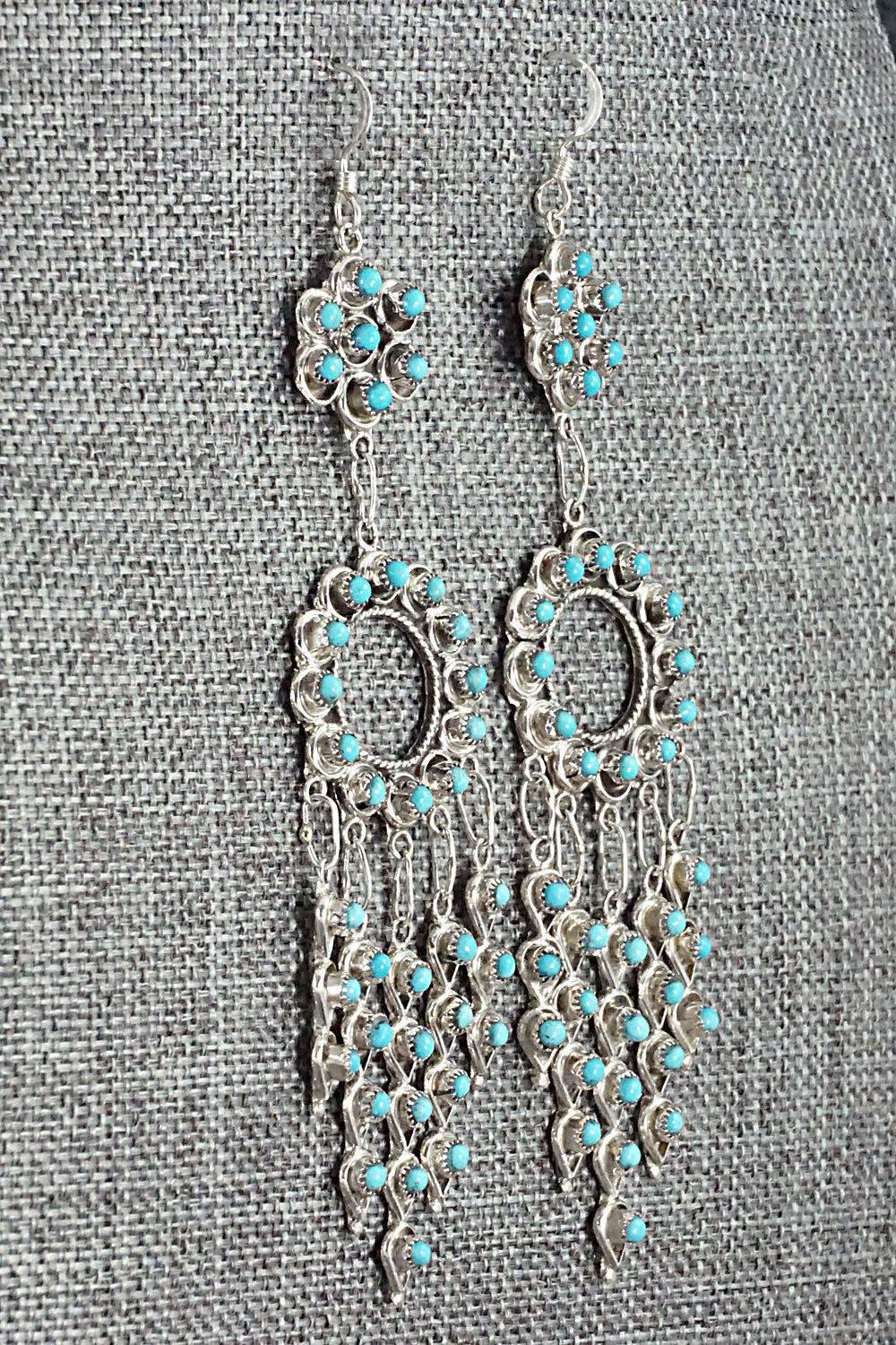 Turquoise & Sterling Silver Earrings - Waylon Johnson