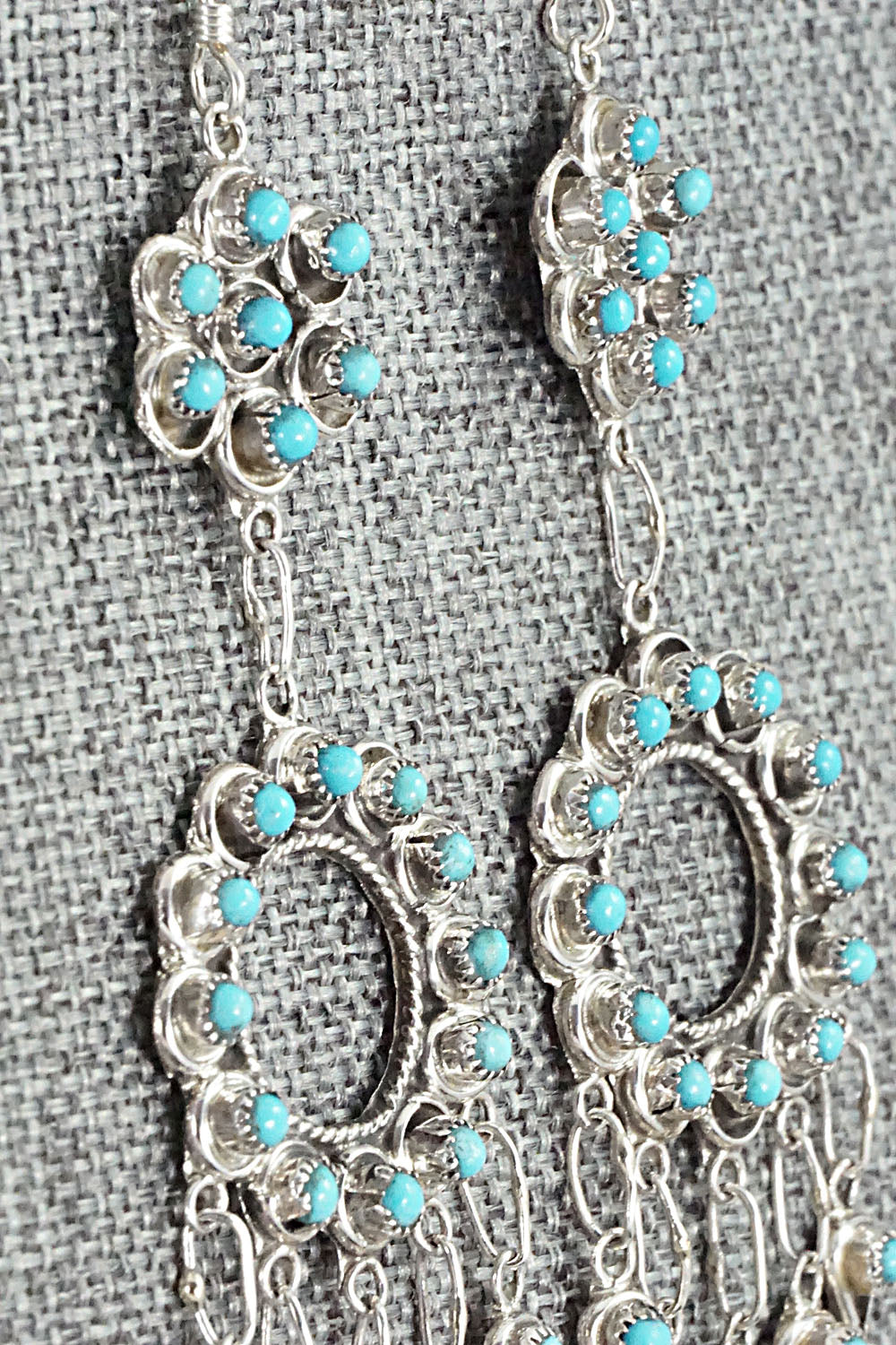 Turquoise & Sterling Silver Earrings - Waylon Johnson