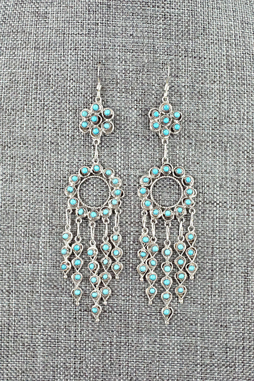 Turquoise & Sterling Silver Earrings - Waylon Johnson