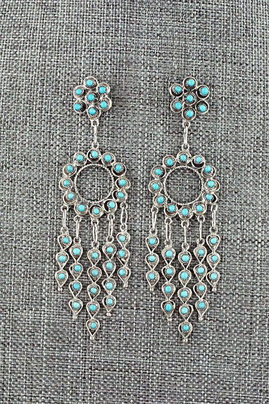 Turquoise & Sterling Silver Earrings - Waylon Johnson