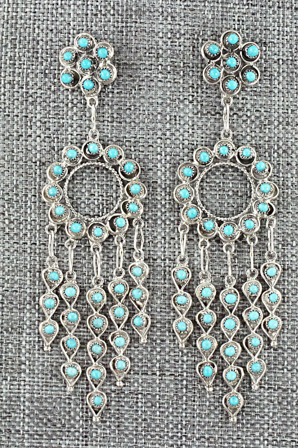 Turquoise & Sterling Silver Earrings - Waylon Johnson
