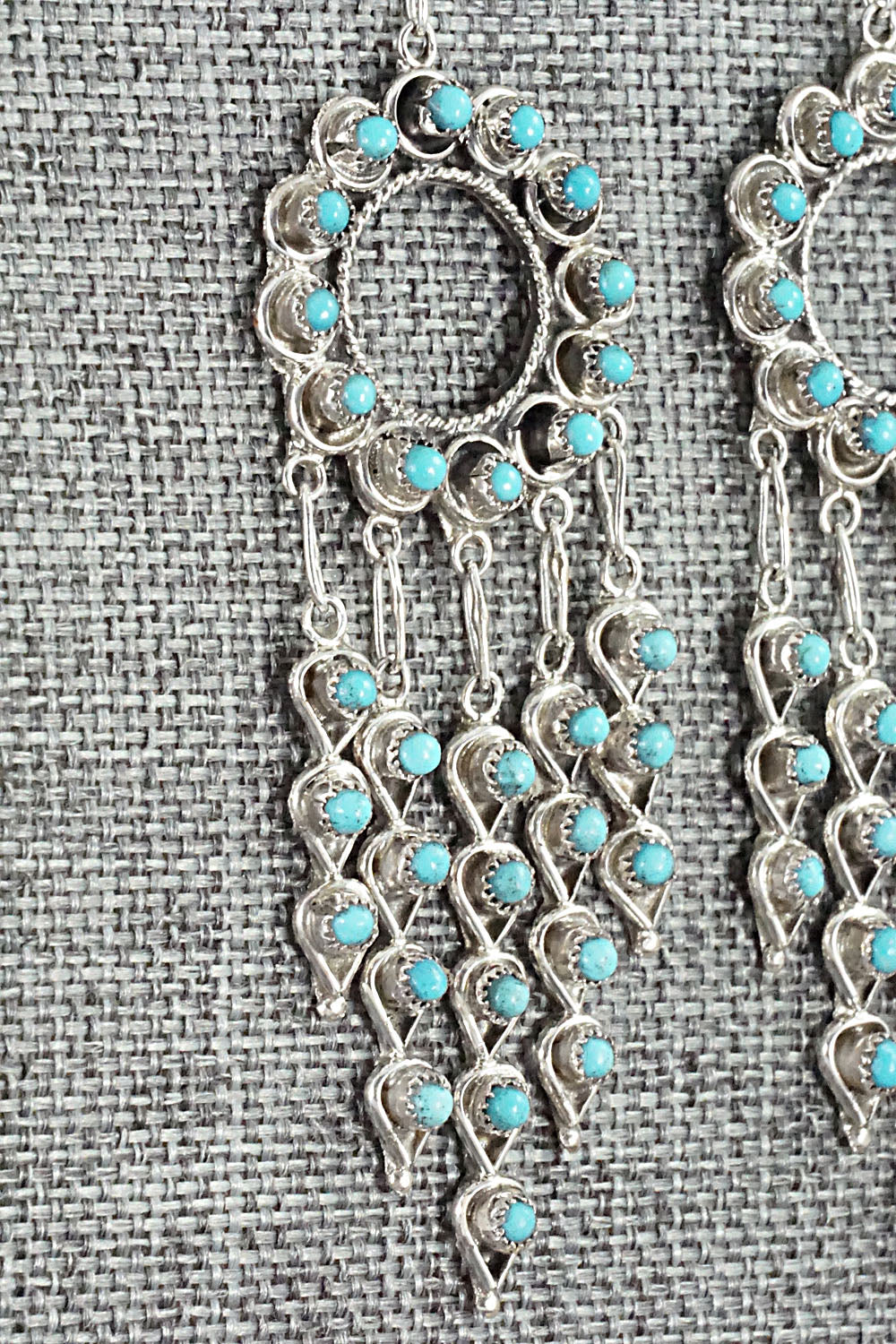 Turquoise & Sterling Silver Earrings - Waylon Johnson