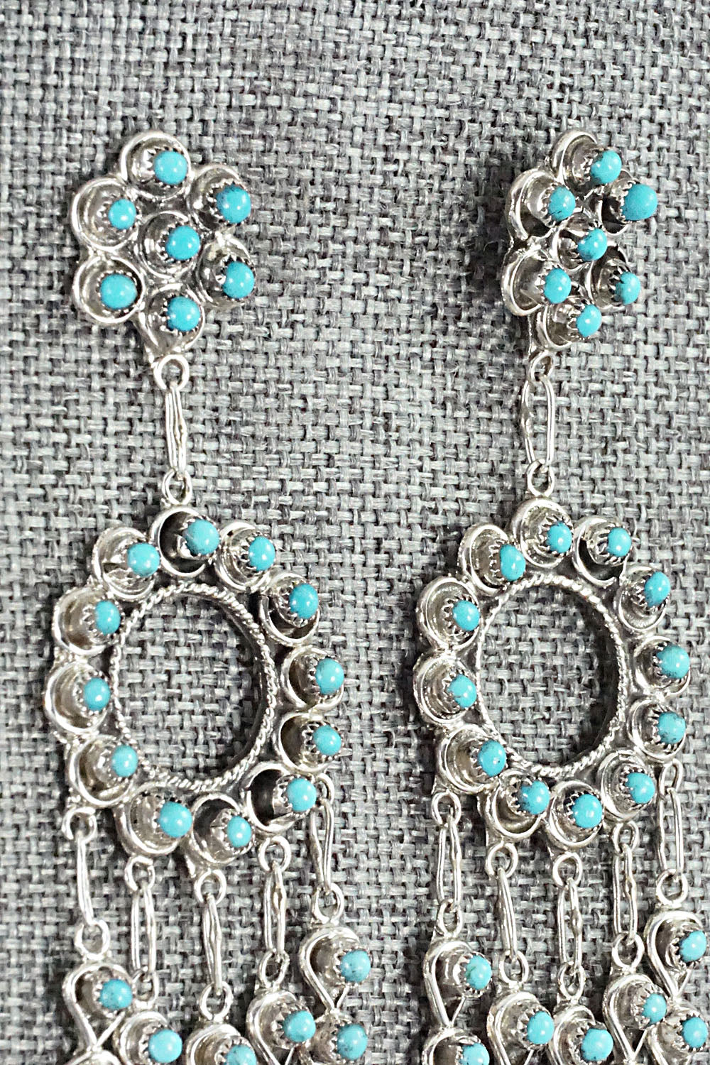 Turquoise & Sterling Silver Earrings - Waylon Johnson