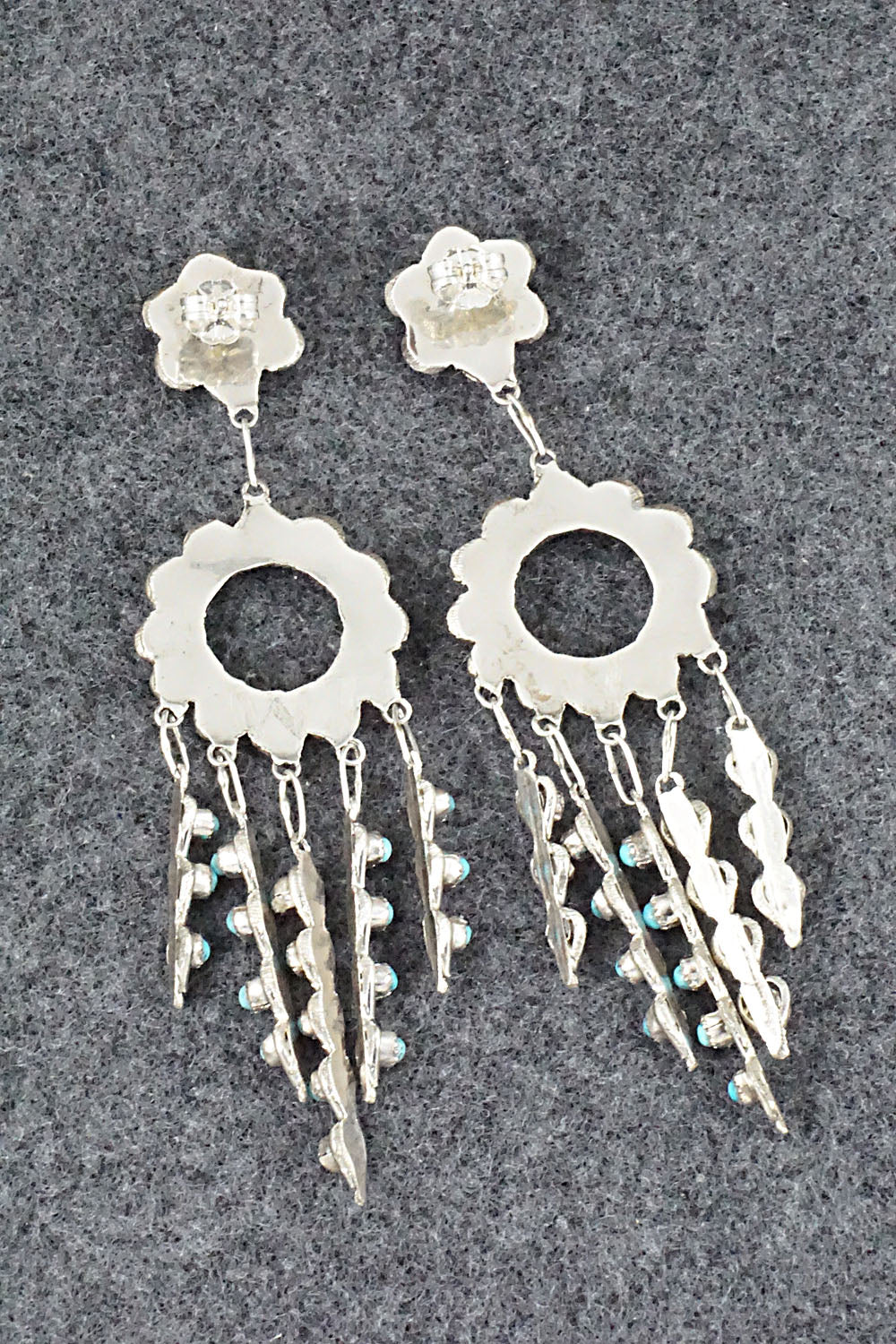 Turquoise & Sterling Silver Earrings - Waylon Johnson