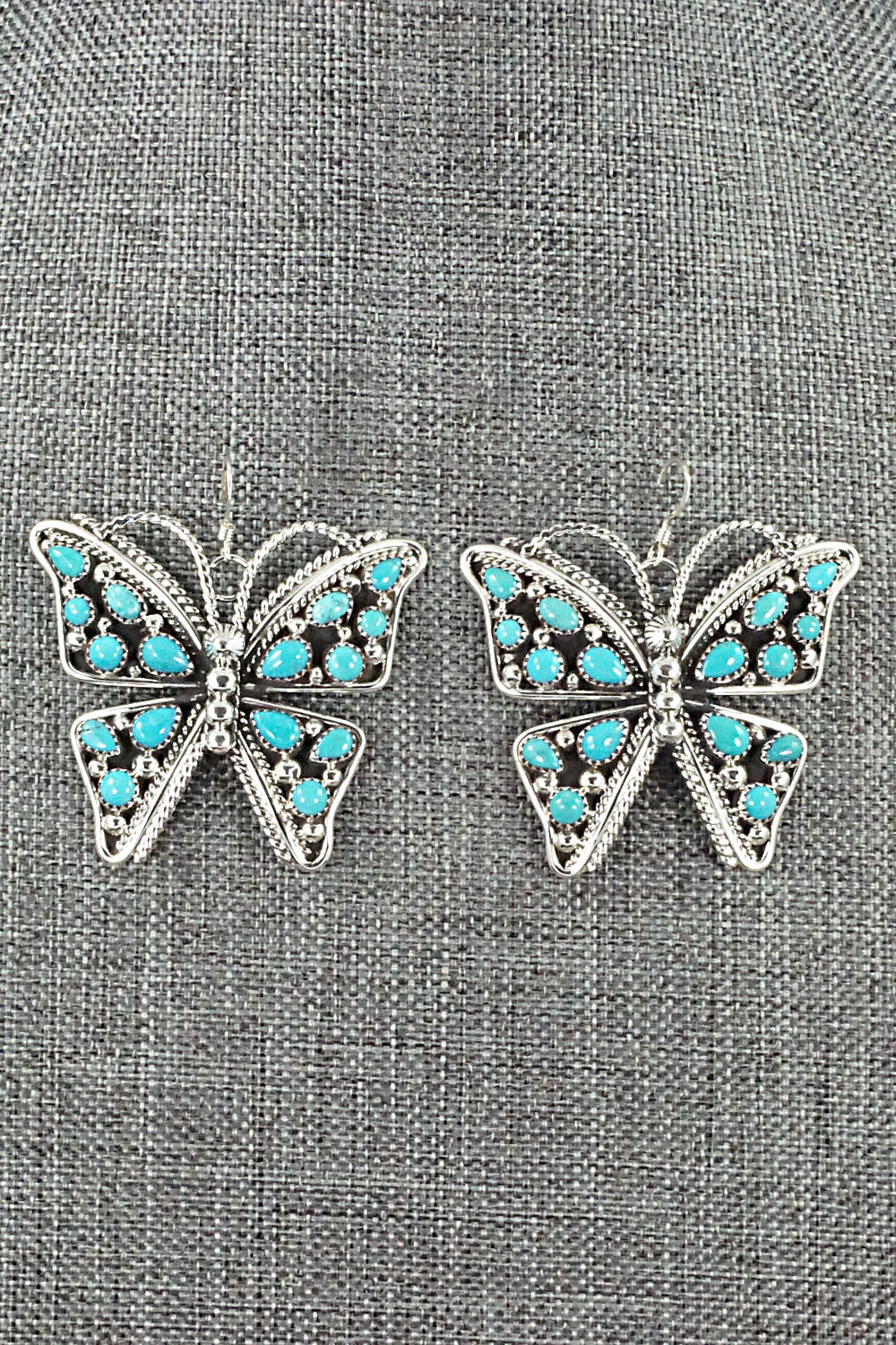 Turquoise & Sterling Silver Earrings - Tina Jones