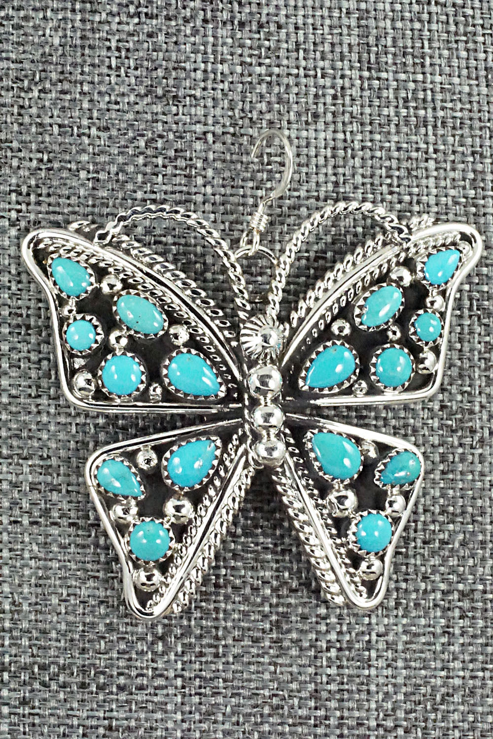 Turquoise & Sterling Silver Earrings - Tina Jones