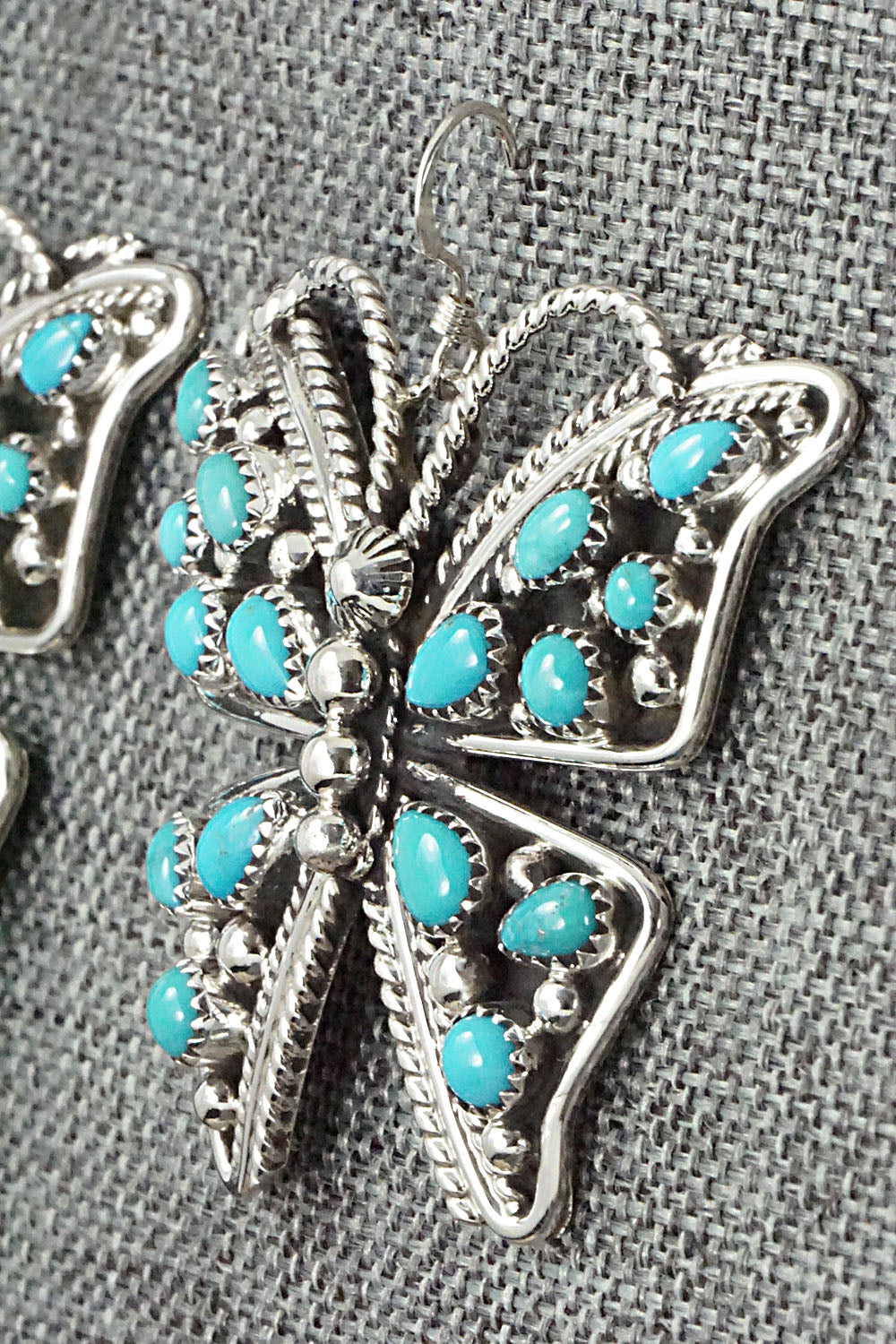 Turquoise & Sterling Silver Earrings - Tina Jones