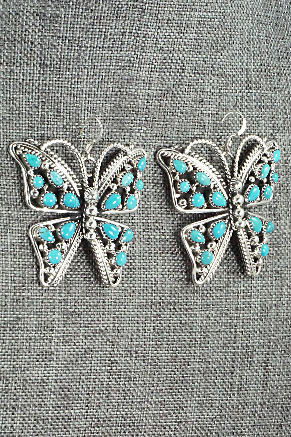 Turquoise & Sterling Silver Earrings - Tina Jones