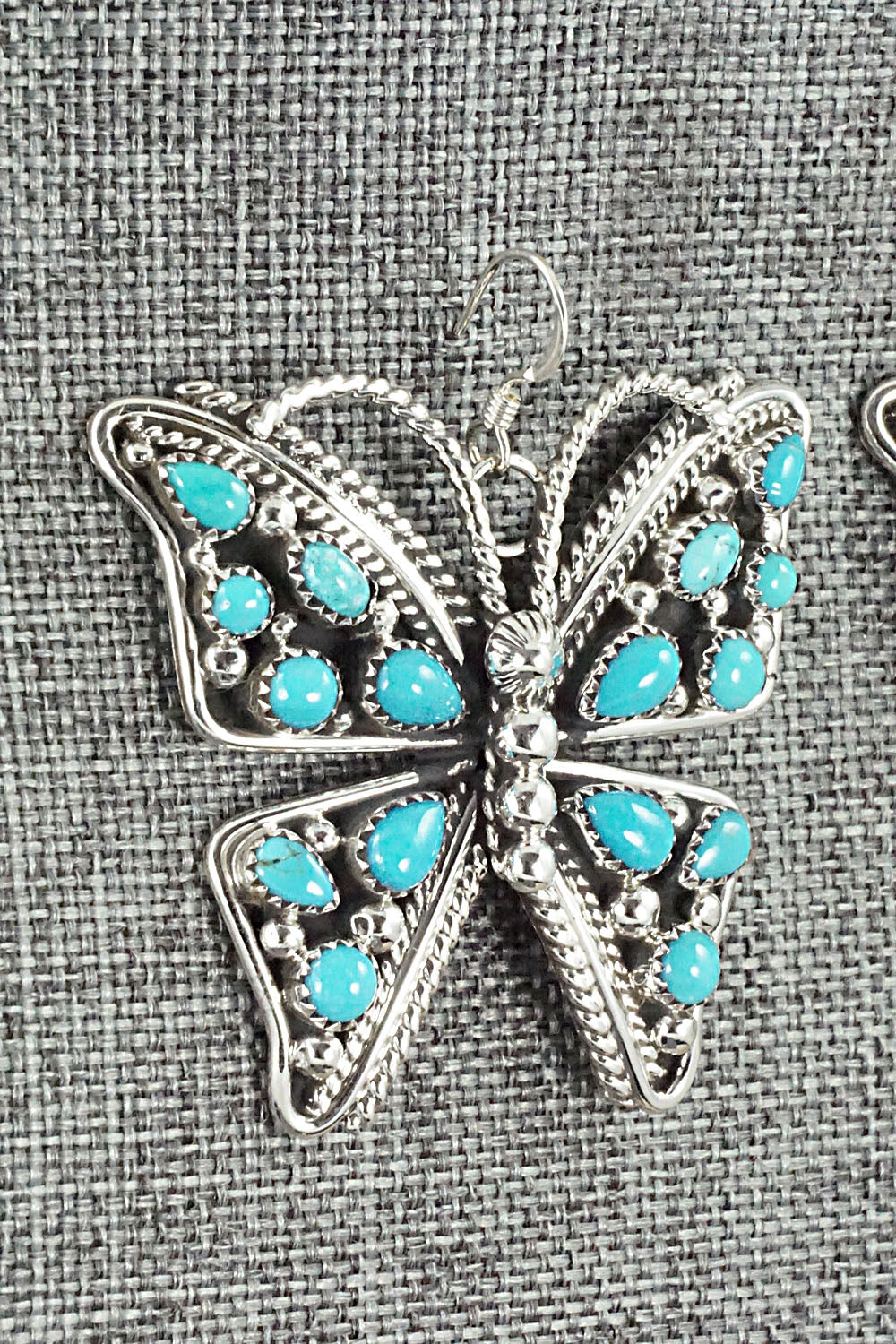 Turquoise & Sterling Silver Earrings - Tina Jones