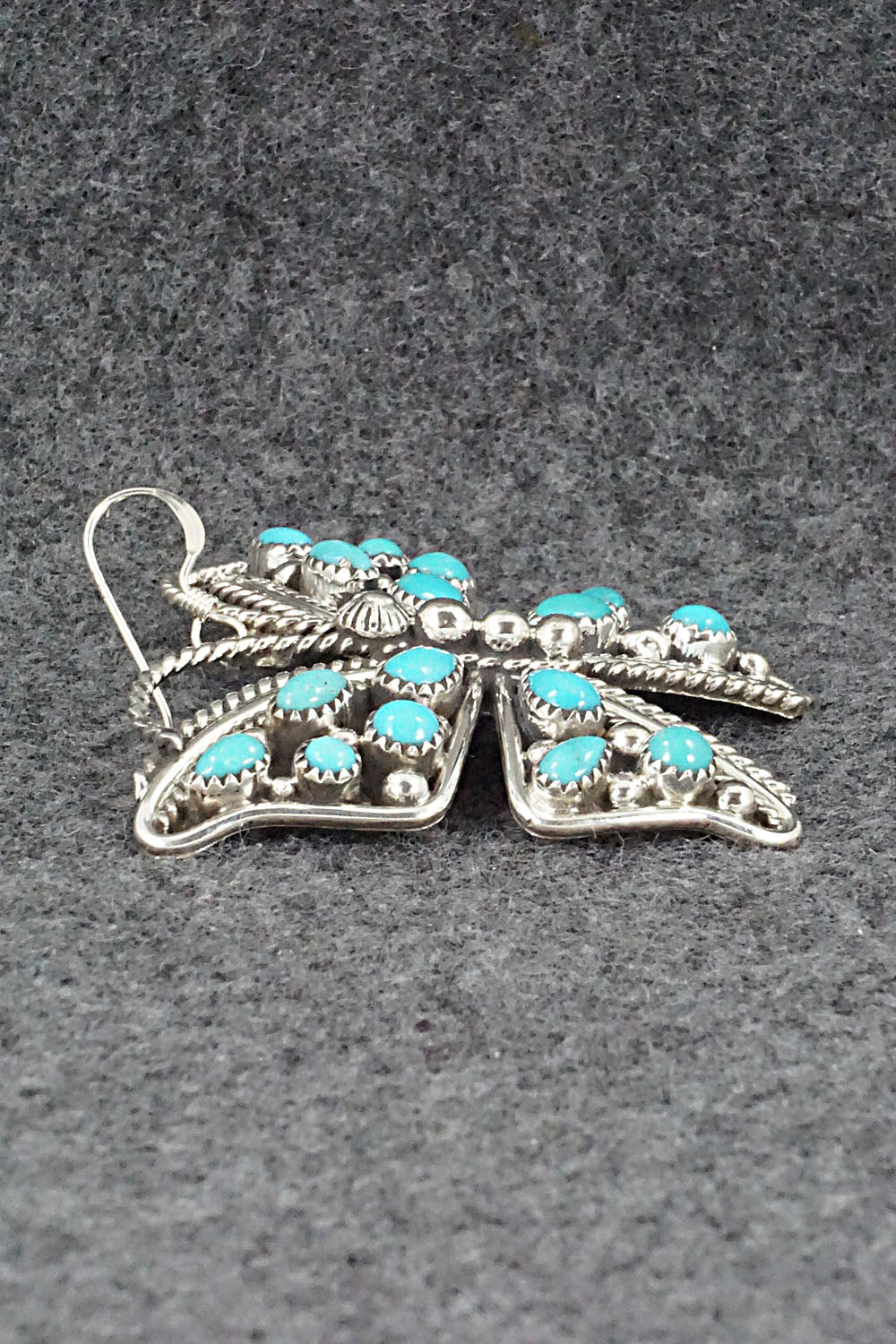 Turquoise & Sterling Silver Earrings - Tina Jones