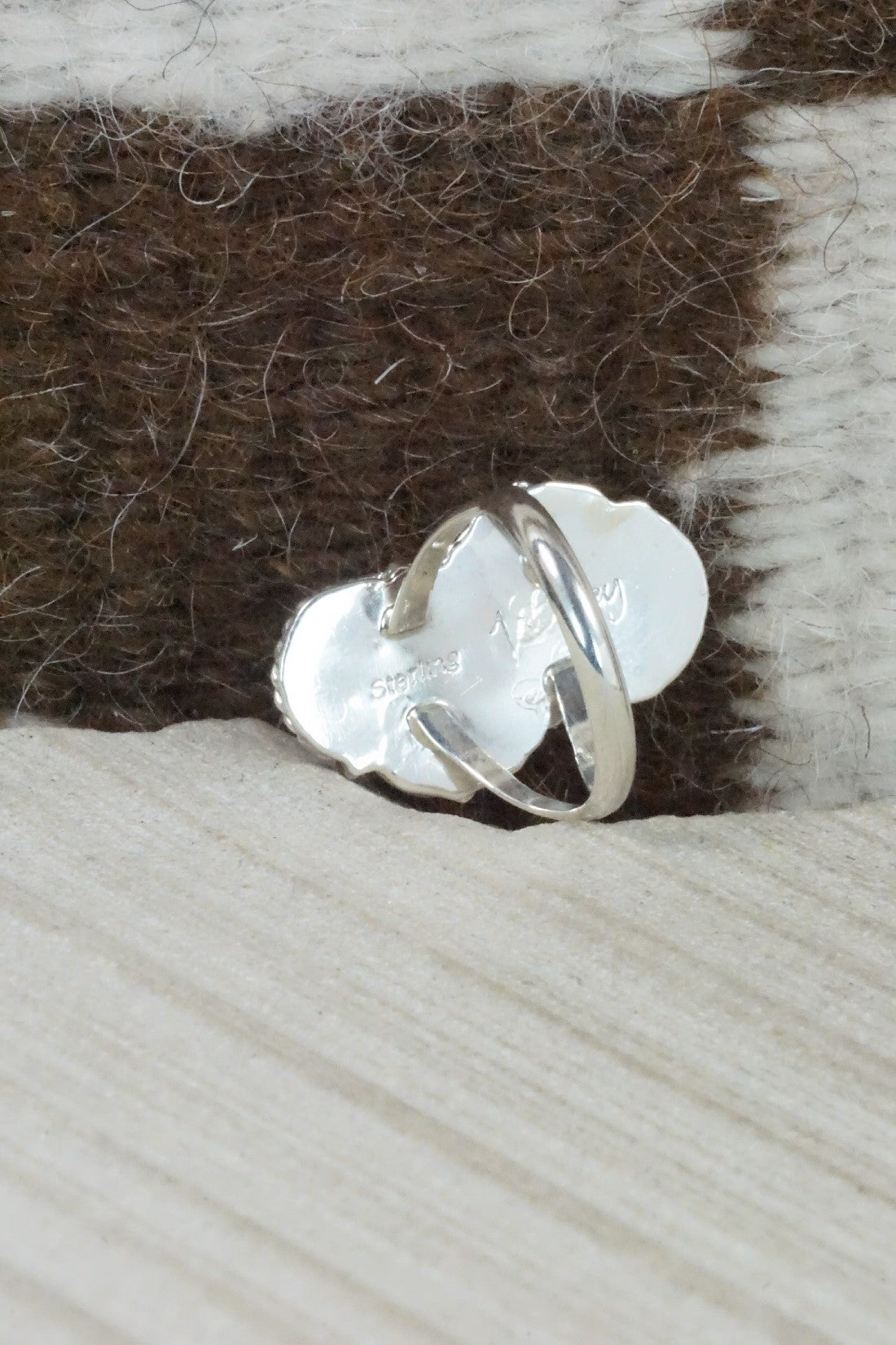 Turquoise & Sterling Silver Ring - William Begay - Size 6