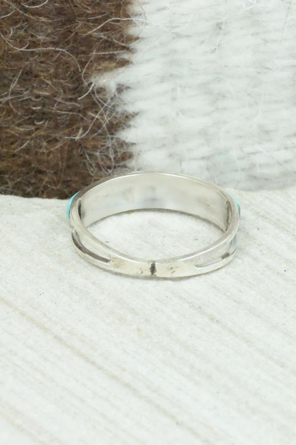 Turquoise & Sterling Silver Ring - Antonio Duran - Size 8.25