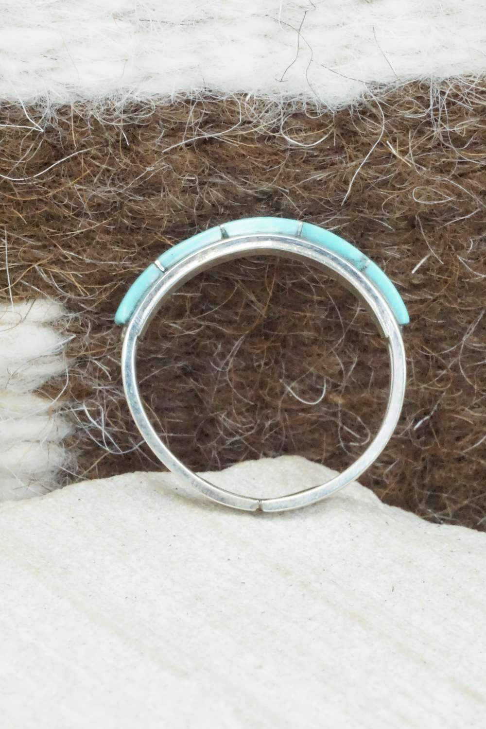 Turquoise & Sterling Silver Ring - Antonio Duran - Size 8.25