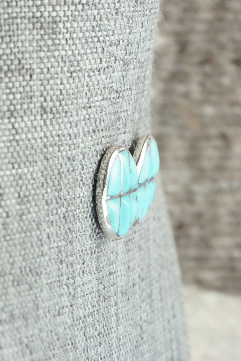 Turquoise & Sterling Silver Earrings - Lily Malani