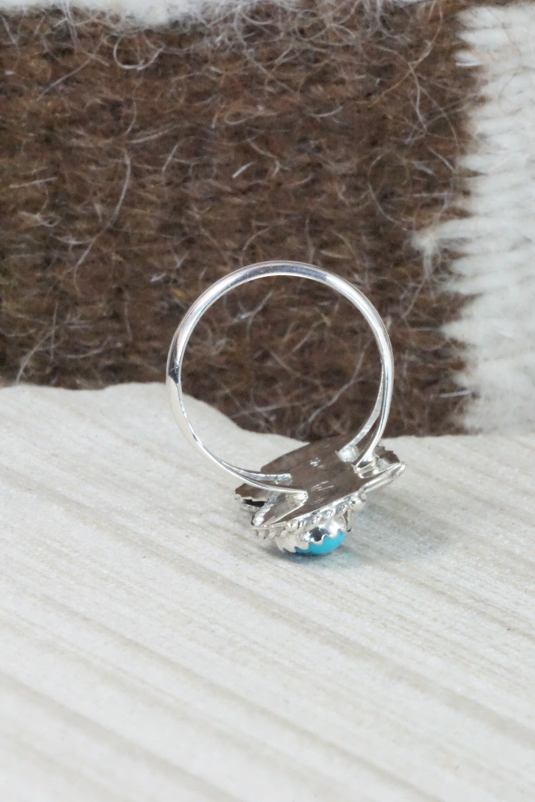Turquoise & Sterling Silver Ring - William Begay - Size 7
