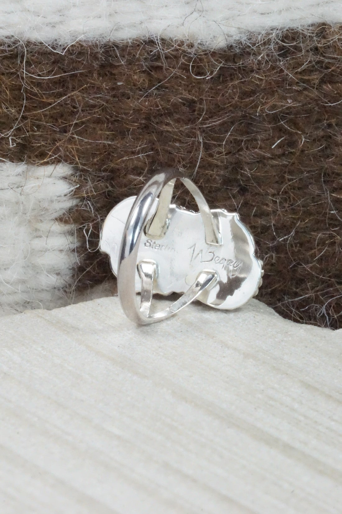 Turquoise & Sterling Silver Ring - William Begay - Size 8