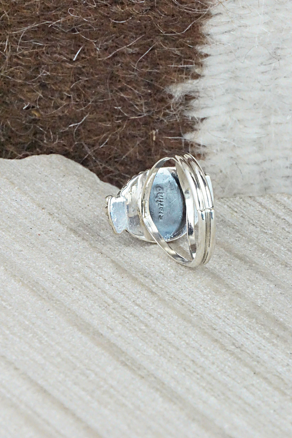 Turquoise and Sterling Silver Ring - Jan Mariano - Size 5