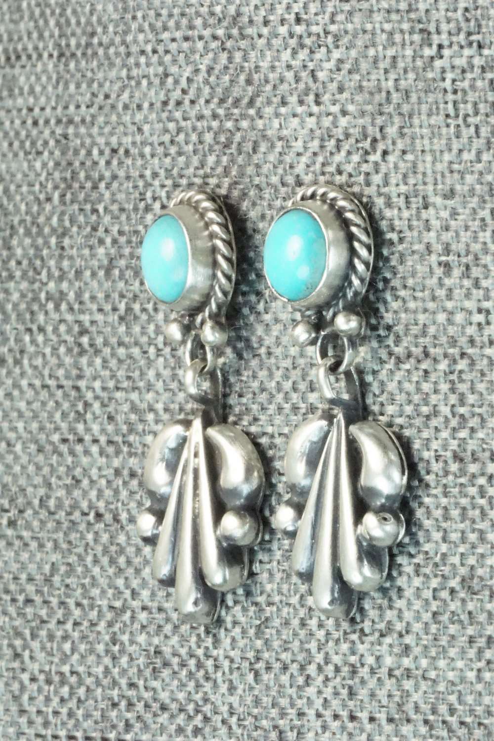 Turquoise & Sterling Silver Earrings - Sharon McCarthy