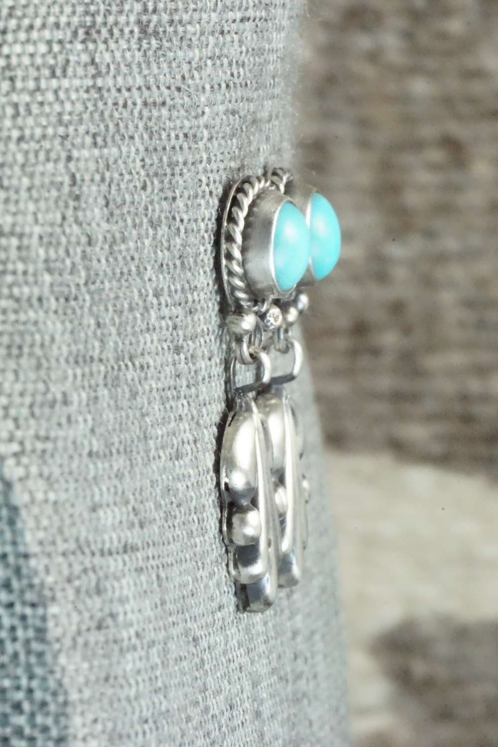 Turquoise & Sterling Silver Earrings - Sharon McCarthy