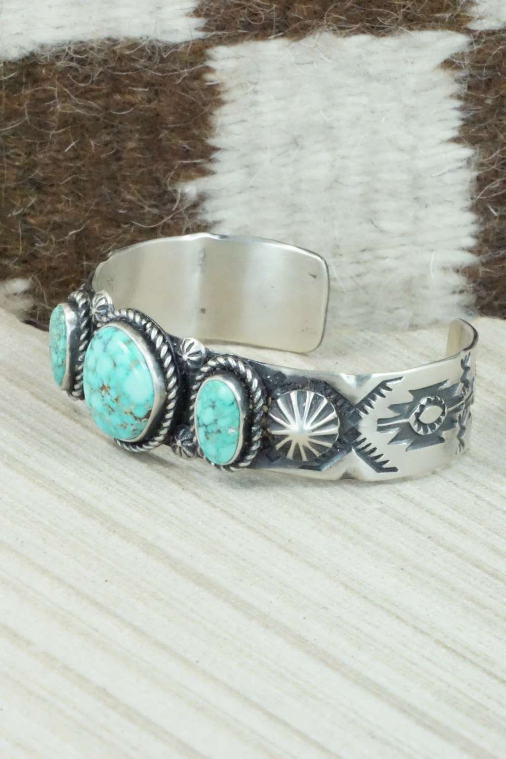 Turquoise & Sterling Silver Bracelet - Andrew Gordon