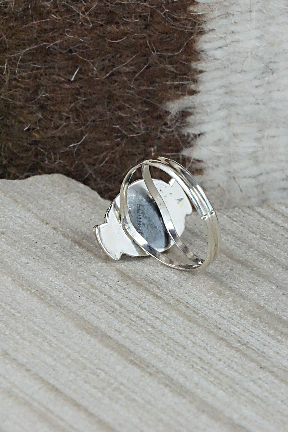 Turquoise and Sterling Silver Ring - Jan Mariano - Size 7.5