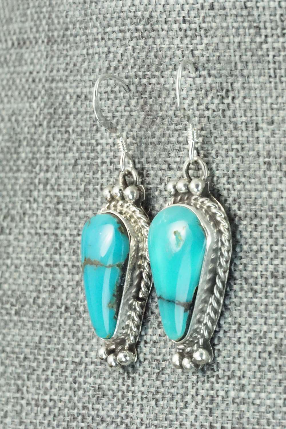Turquoise & Sterling Silver Earrings - Jan Mariano