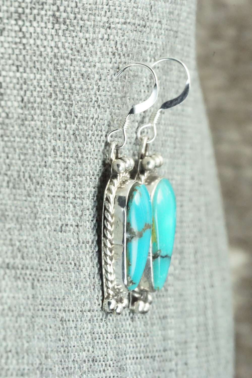 Turquoise & Sterling Silver Earrings - Jan Mariano