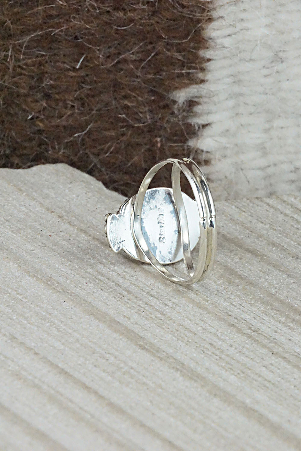 Turquoise and Sterling Silver Ring - Jan Mariano - Size 7.25