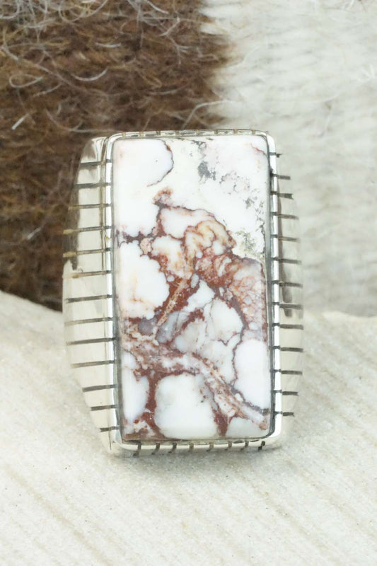 Wild Horse & Sterling Silver Ring - Trevor Jack - Size 12
