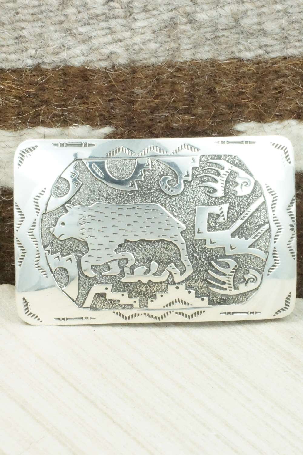 Sterling Silver Belt Buckle - Raymond Begay